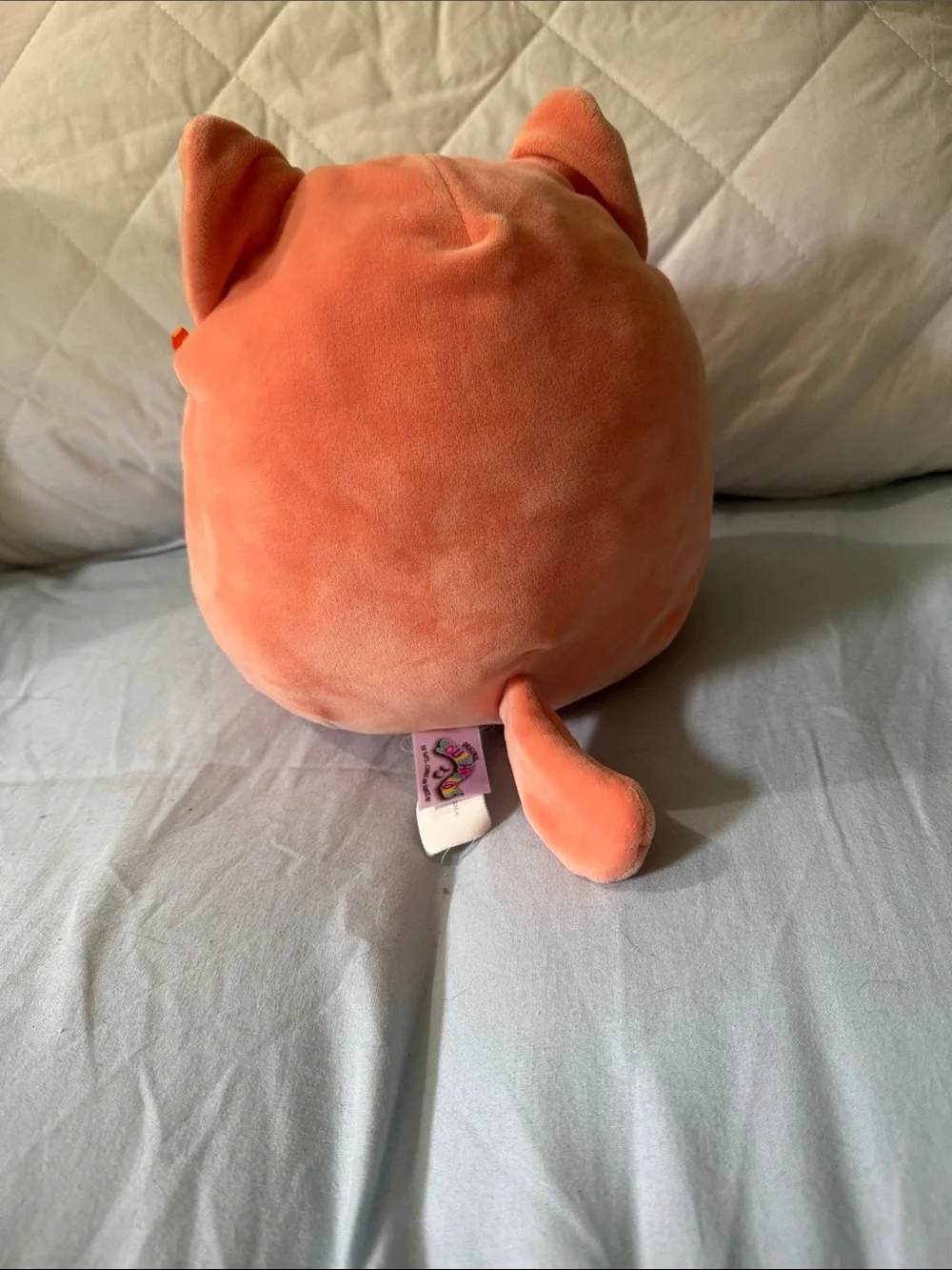 Squishmallows Orange and Cream Tabby Cat Plush Pillow
